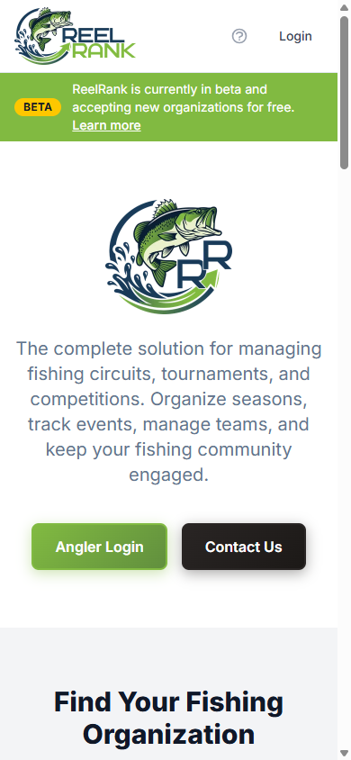 ReelRank homepage